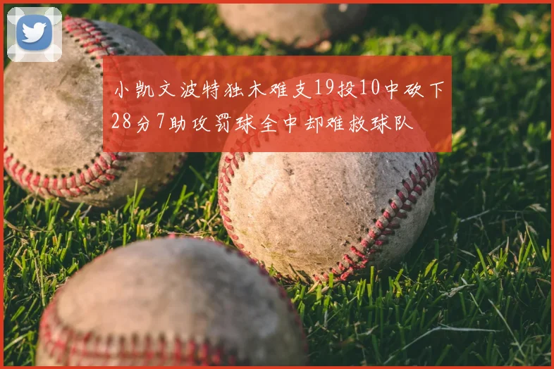 小凯文波特独木难支19投10中砍下28分7助攻罚球全中却难救球队