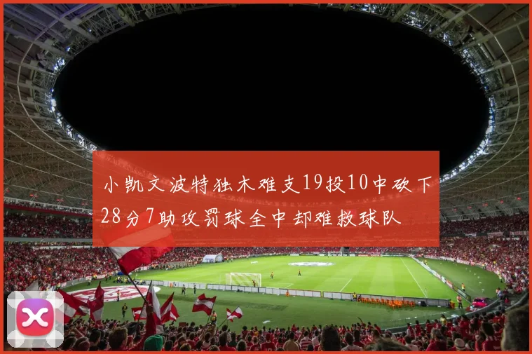 小凯文波特独木难支19投10中砍下28分7助攻罚球全中却难救球队